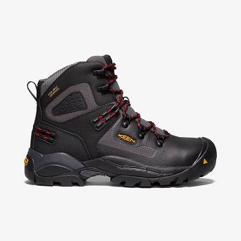 KEEN Férfi ST. Paul 6" WP (Carbon-Fiber Toe) Munkavédelmi Bakancs Fekete